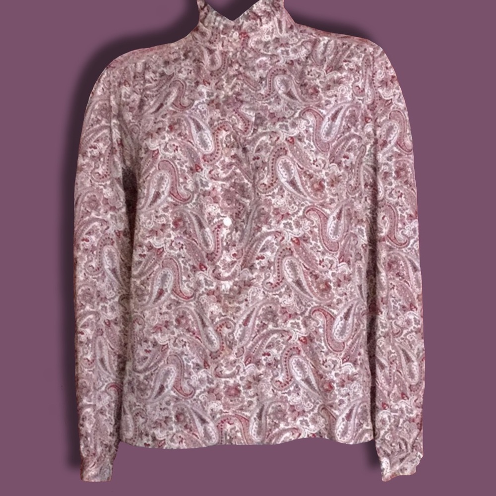 Vintage Fire Islander Petite Paisley Blouse